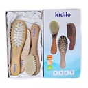 شانه برس چوبی 3 عددی kidilo