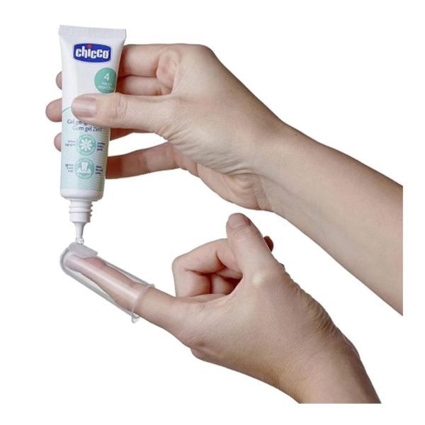 مسواک انگشتی ژله ای تسکینی chicco