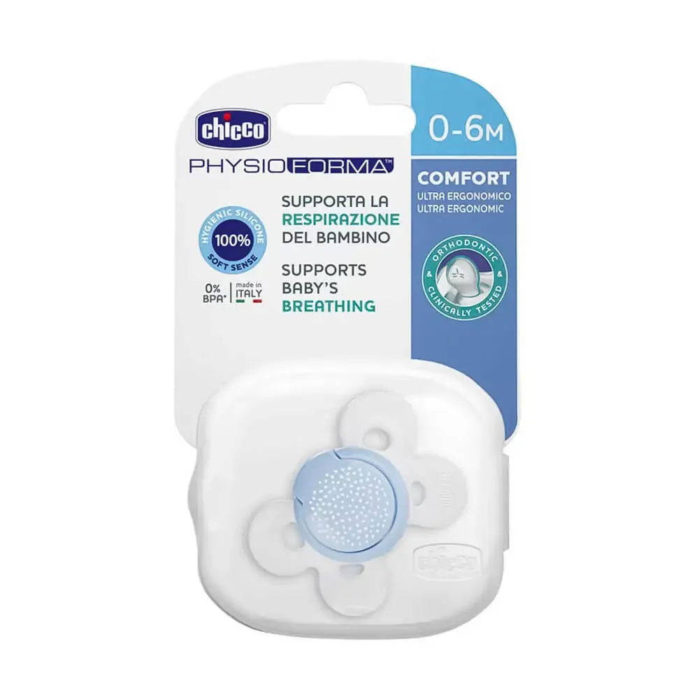 [65713]  پستونک چیکو مدل physio comfort (آبی (004), 0 الی 6 ماهگی)
