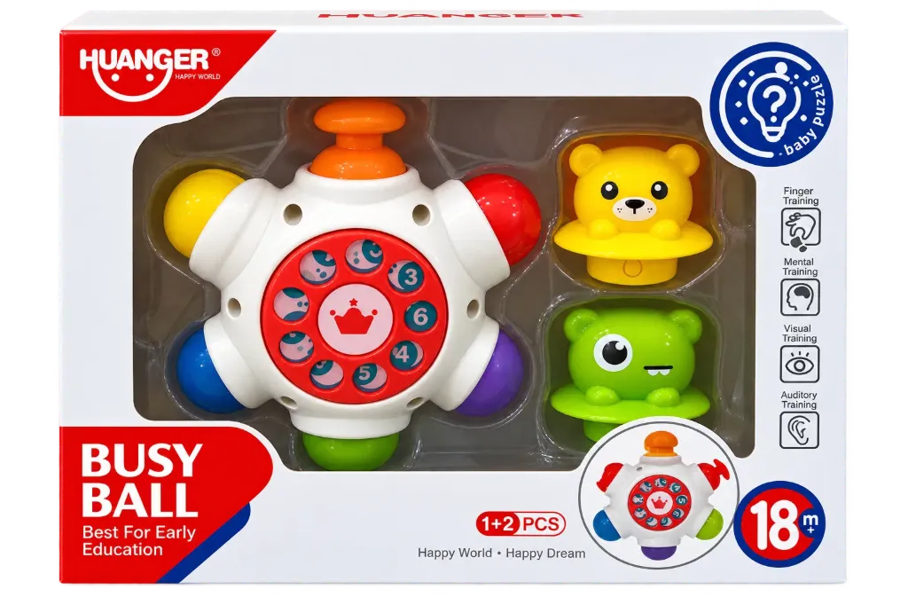 [HE8031] اسباب بازی بیزی بال طرح شیر huanger 