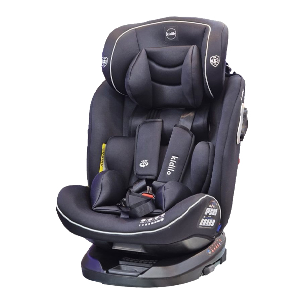 [15135] صندلی ماشین 360 درجه کیدیلو مدل G406 (مشکی (001))