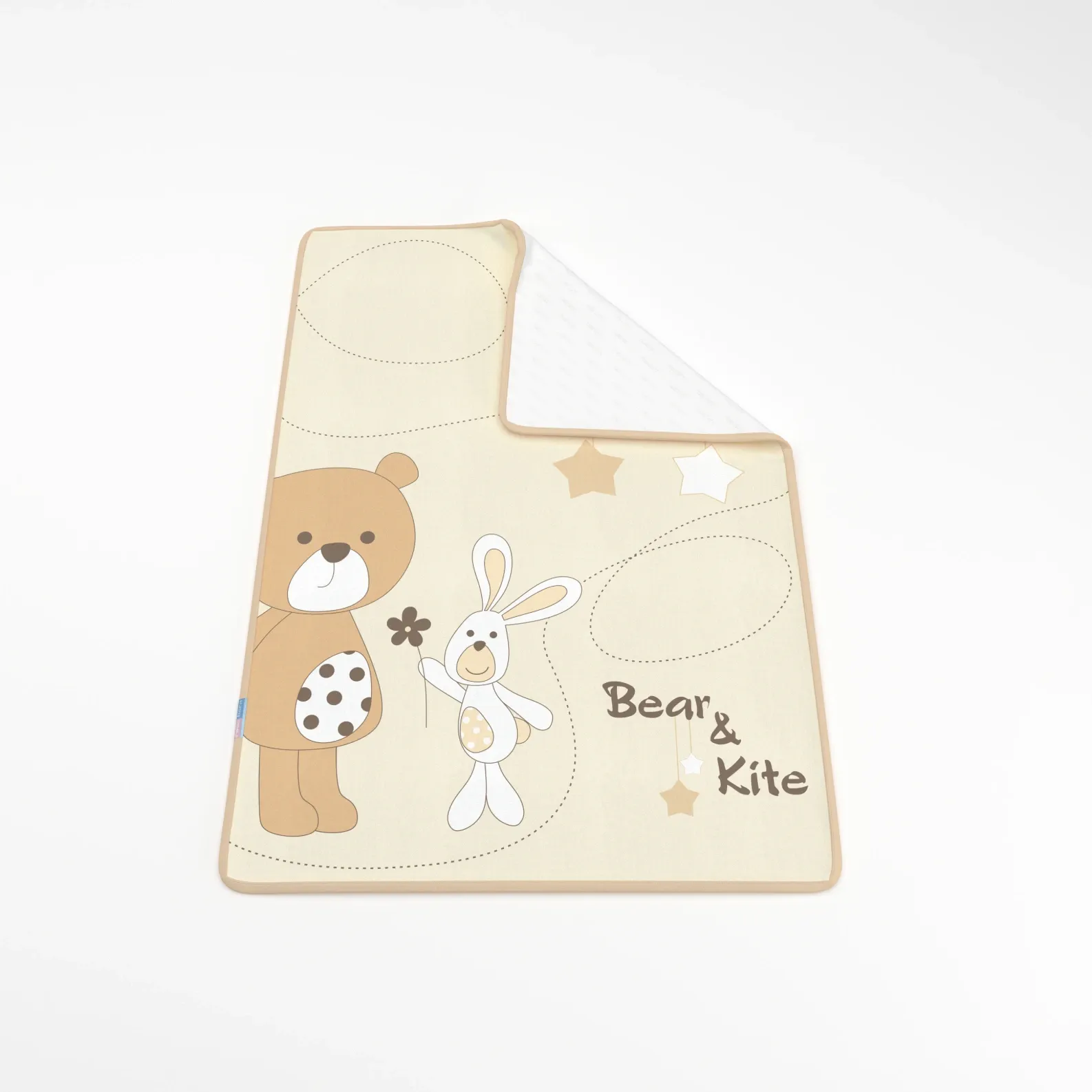 [20186] زیر انداز تعویض سایز کوچک رز برن طرح bear&kite