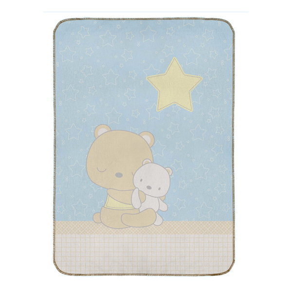 پتو دورپیچ نخی رز برن طرح lovely bear